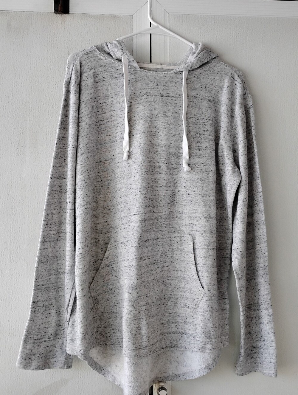 SO Light Gray Speckled Hooded Pullover